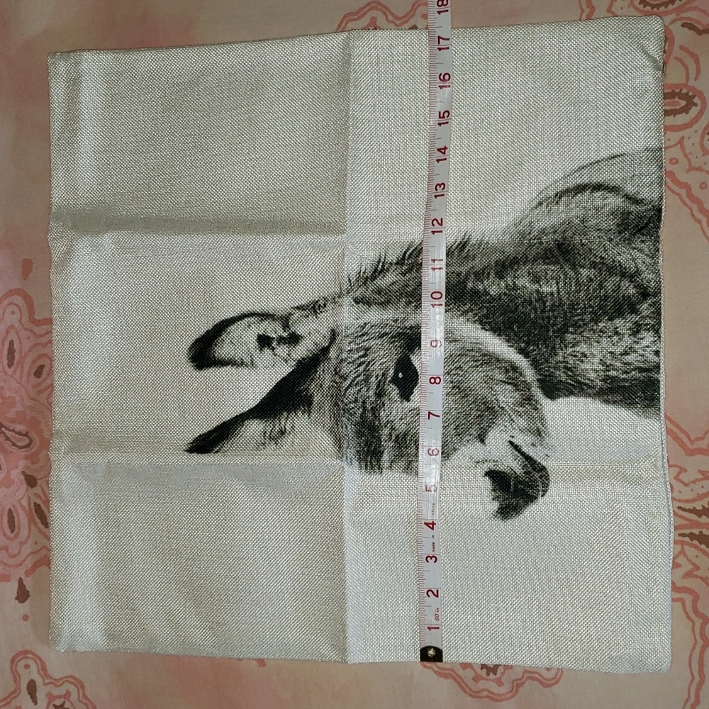 Donkey Pillow Cover Donkey Pillow Case Donkey Cushion Cover Burro Burrito - Picture 8 of 11
